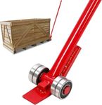 3T Prylever Bar, 6FT Length Handle Pry Bar Lifting and Handling, 6600 Lbs Capacity, Steel Pry Bar Tool Heavy Duty With Wheels