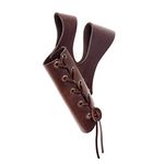 Almencla Medieval Sword Dagger Frog Scabbard with Adjustable Rope Vintage for Knight, Brown