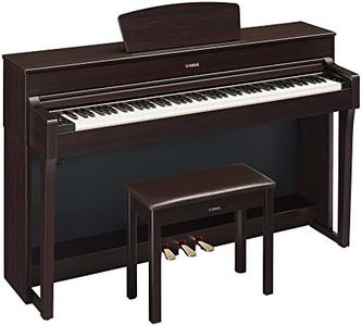 Yamaha Arius, Console Digital Weighted 88-Key Graded Hammer 3 Action, CFX Concert Grand Piano Sound, Includes Bench, Dark Rosewood (YDP184R)