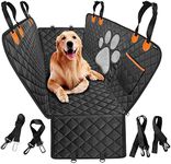 Dog Car Seat Cover for Back Seat, Waterproof Anti-Scratch Back Seat Cover for Dogs with Mesh Window and Storage Pocket, Nonslip Dog Seat Cover for Car, SUV, Trucks