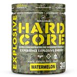 Hulk Nutrition Preworkout | Lean Muscles Building | Strength | Mental Focus | Energy | Powerful Pumps | Next Generation Preworkout Formulation with Creatine Monohydrate, Beta Alanine, AAKG, Vitamin C & Caffeine - For Men & Women [30 Servings, Watermelon]