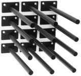 8 Pcs 8" Black Solid Steel Floating