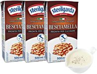 Sterilgarda Italian Béchamel Sauce Ready to Use | 16.9 fl oz (500ml) - Pack of 3