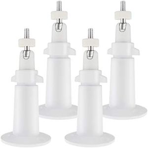 SING F LTD 4X White Security Wall Ceiling Mount Stand Holder Bracket Adjustable Home Camera