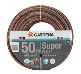 Gardena Premium Superflex Hose, 13 mm (1/2 inch), 50 m: Garden Hose with Power Grip Profile, 35 bar Burst Pressure, Highly Flexible, Keeps its Shape, Frost/UV Resistant (18096-20)