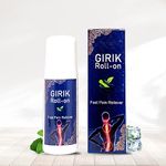 Girik Roll On Fast Pain Reliever Reduce Joint & Muscle Pain Relief, Back, Knee, Shoulder, Ideal For All Joints Pain.