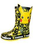 Pokemon Kids Wellington Boots Pikachu Yellow, 11 UK Child