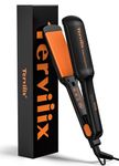 Terviiix 2 Inch Wide Ceramic Flat Iron for Thick Curly Natural Hair - Tourmaline Straightener, 30s Heat Up, 150C to 230C Adjustable, Dual Voltage for Travel, Auto Shut Off