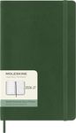 Moleskine Weekly Planner 2026 2027-18-Month Planner with Space for Notes, Soft Cover and Elastic Closure, Myrtle Green Color, Large Size 13 x 21 cm