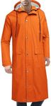 COOFANDY Men's Long Rain Jacket with Hood Waterproof Lightweight Active Raincoat