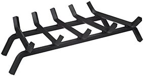 Rocky Mountain Goods Heavy Duty Fireplace Grate - Solid Metal Bar Log Holder Grate with 3/4” Bars - Rack Heater for Wood Stove with Heavy Gauge Wrought Iron Bars (27")