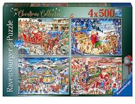 Ravensburger Roy Trower Christmas Collection No.2 - 4x 500 Piece Jigsaw Puzzles for Adults and Kids Age 10 Years Up