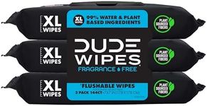 DUDE Wipes Unscented Flushable Wipe