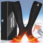 Smilodon Heated Socks for Men & Women, 7.4V Battery Rechargeable,Electric Thermal Socks for Snowfield Ski Hunting Camping Fishing Riding