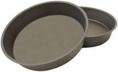 Samuel Groves Victoria Sandwich Cake Tin 2 x Non-Stick Fixed Base, UK Made, Tapered Deep 50mm (8" Deep)