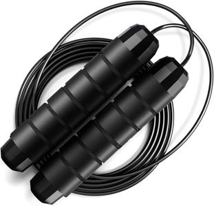 LuxVeno Jump Rope, Tangle-Free, Rapid Speed, Jumping and Skipping Rope for Gym Fitness & Home Exercise, Man and Woman Workout Gear, Essential Fitness Products Easy Adjustment Black Colour