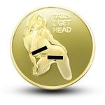 Commemorative Coin Sexy Woman Luck Coin Collection Arts Gifts Alloy Souvenir (Gold)