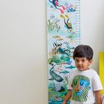 ZOOKEEPER Divers Kids Growth Chart Height Measuring Ruler | Premium Removable Wall Hanging for Baby Bedrooms, Nurseries, and Playrooms Decor | Birthday Gift for Girls & Boys | Durable Cotton Material