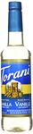 Torani Sugar Free Vanilla Syrup, PET Bottle, 750 milliliters