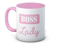 Boss Lady - Pink Ceramic Coffee or Tea Mug