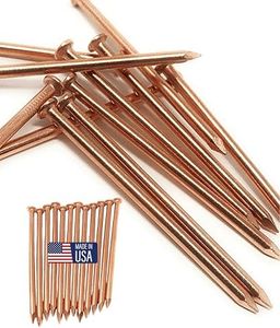 Dubbs Hardware 12-Pack Pure Copper 4-Inch Nail Spikes - Heavy-Duty Tree Stump Root Killer - Eco-Friendly & Chemical-Free Tree Removal - USA-Made Durable Spikes for Landscaping & Gardening