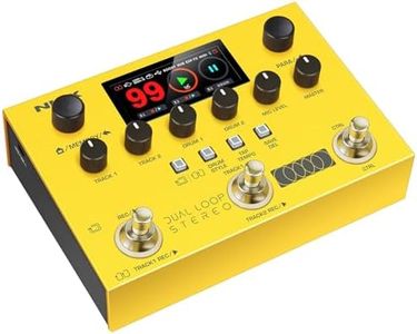 NU-X | Dual Loop Stereo Pedal | Multi-Effects Looper for Guitar, Bass & Vocals with Drum Machine, USB Recording, MIDI & Footswitch for Live Performance