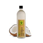 AALLAMARA VIZUTHUGAL Pure & Unrefined Wood Pressed Coconut Oil 1l| Naturally Cholesterol Free |Rich Aroma & Flavour of Real Coconuts For Daily Cooking with Multipurpose Usage