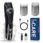 SUPRENT Adjustable Beard Trimmer for Men, Cordless Electric Facial Trimmers with Precision Dial, USB Rechargeable 19 Length Settings Mustache Trimmer for Men, Black