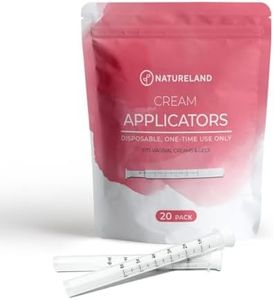 Natureland Disposable Plastic Vaginal Applicator: For Gel or Cream Products - Includes Dual Dosage Markings (Regular, 20, Count)