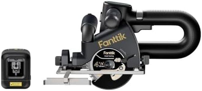 Fanttik D2 Pocket Green Laser Level for Picture Hanging and Home DIY & Fanttik O11 Apex 4-1/2 inch Cordless Circular Saw, 4700RPM Brushless Motor