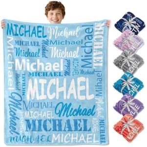 Corissy Ships Next Day, Personalized Blankets and Throws Custom Blanket with Name Customized Flannel Blanket for Kids Christmas Blanket Gifts for Teen Girls Boys