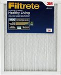 Filtrete 20x25x1 AC Furnace Air Filter, MERV 13, MPR 1900, Premium Allergen, Bacteria & Virus Filter, 3-Month Pleated 1-Inch Electrostatic Air Cleaning Filter, 2-Pack (Actual Size 19.69x24.69x0.78 in)