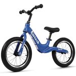 Hello-5ive 14" Kids Balance Bike for 3,4,5,6 Year Old Boys and Girls, Air Tires with Magnesium Alloy Frame, Lightweight No Pedal Toddler Training Bicycle (Blue)