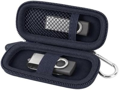 USB Flash Drive Case, SD Card Holder Compatible with Thumb Drive, Memory Cards, SDXC SDHC Storage Bag, Electronic Accessories Organizer for SanDisk for Samsung for Inland (Royal Blue)