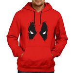 vfashion Men's Cotton Hooded Neck Sweatshirt (vf deadpool hoodies00p0035_Rad_L)