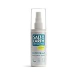 Salt of the Earth – Refillable Natural Deodorant Spray – 100% Natural Origin Ingredients - Vegan, Long Lasting Protection – Suitable For Women, Men & Kids - 100ml (Unscented)