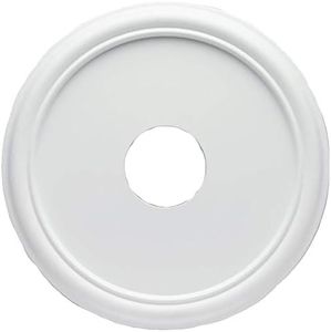 Westinghouse 7773200 16-Inch Smooth White Finish Ceiling Medallion