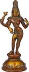 Ardhanarishvara - Brass Statue - Color Double Chola Color