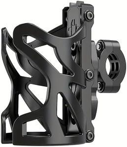 AIMALL Adjustable Motorcycle & Bicycle Cup Holder, Universal Water Bottle Mount for E-Bikes and Scooters, ABS Plastic