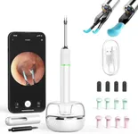 Bebird Note5 Pro Ear Camera, Ear Wax Removal Tool Camera with Ear Tweezers, 10 Megapixels Ear Otoscope Camera, Earwax Removal Kit, 12 Ear Spoon, Base Storage, Ear Cleaner Kit for Ear Cleaning (White)