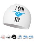 Swimming Hat - Silicone Swim Hat for Women Men Adults Teenagers with Long Hair/Short Hair