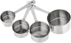 Amco 527 Set of 4 Basic Ingredients Stainless Steel Measuring Cups