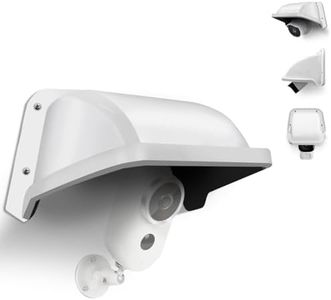 OOSSXX Universal Security Camera Sun Rain Cover Shield Cover Shield for Surveillance Camara Protective Roof for Dome/Bullet Outdoor Camera (White)