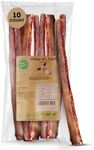 chew-e&tasty 12" Thick Bully Sticks for Dogs (Pack of 10) - Thick Chews for Dogs, Fully Digestible Beef Treats, Supports Dental Health, Long Lasting Beef Chews