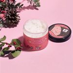 Mallows Beauty AHA Peachy Body Scrub, with Glycolic Acid, Exfoliating Suagr Body Scrub, Hydrates and Nourishes, Prevents Strawberry Legs, Vegan and Handmade in the UK, 180g