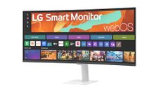 LG Smart Gaming Monitor 34" WQHD Curved Display with webOS, Google Cast, AirPlay 2, Screen Share, HDR10, sRGB 99%, Built-in webOS (Xbox,Netflix, Prime Video), Bluetooth, Remote PC Access (34U601SA)