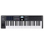 Arturia - KeyLab Essential 49 mk3- MIDI Controller Keyboard for Music Production, with All-in-One Software Package- 49 Keys, 9 Encoders, 9 Faders, 1 Modulation Wheel, 1 Pitch Bend Wheel, 8 Pads- Black