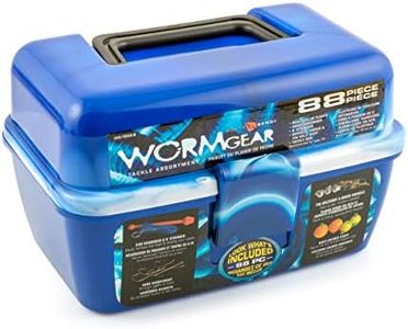 SOUTH BEND WG-TB88-B Wormgear 88Pc Ld D Tackle Box Blue, Multi