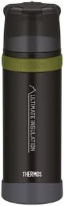 Thermos Flask, Stainless Steel, Charcoal Black Mat, 0,7 Liter
