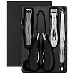 Large Nail Clippers Set, 3 Pcs Sharp Toenail and Fingernail Clippers for Men and Women (Premium, Big Size, Heavy-Duty Design)